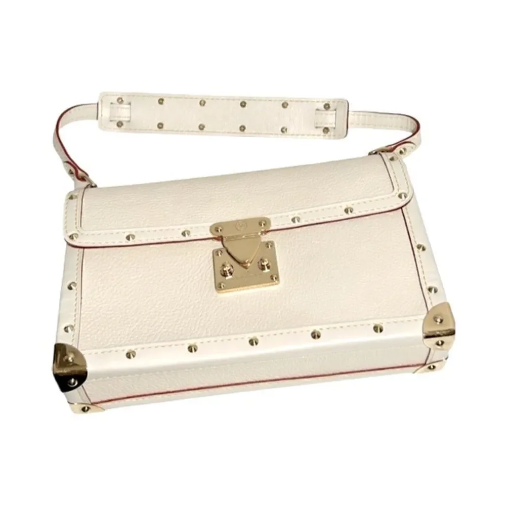 Louis Vuitton Suhali L'Aimable Leather Shoulder Handbag White (Ivory)